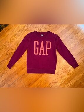 GAP Kids Burgundy Pullover Sweatshirt NWOT